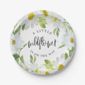 Daisy Wildblume Baby Dusche Sommerblüte Pappteller (Vorderseite)