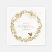 Daisy Wildblume Baby in Bloom Baby Shower Serviette (Vorderseite)