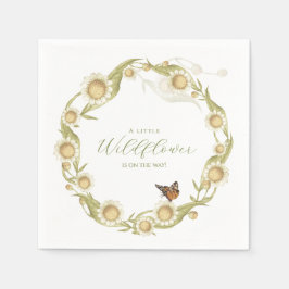 Daisy Wildblume Baby in Bloom Baby Shower Serviette