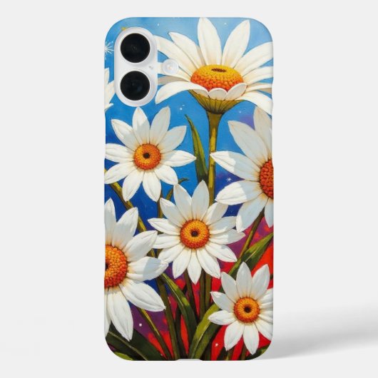 Daisy Wildblume boho white Case-Mate iPhone Hülle (Rückseite)
