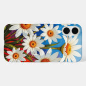 Daisy Wildblume boho white Case-Mate iPhone Hülle (Rückseite (Horizontal))