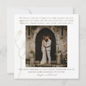 Daisy Wildblume Hochzeit Flat Danke-Card Dankeskarte (Rückseite)