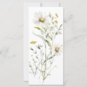 Daisy Wildblume Wedding Program (Rückseite)