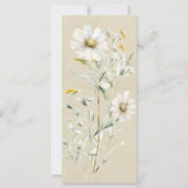 Daisy Wildblume Wedding Program (Rückseite)