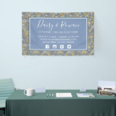 Daisy Wildblume & Yellow Rowan Berries Floral Banner (Messeveranstaltung)
