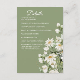 Daisy-Wildblumen-Boho-Coverkarten-Details Begleitkarte
