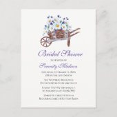 Daisy Wildblumen Brautparty Einladungspostkarte (Vorderseite)