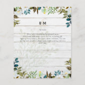 Daisy Wildblumen Greenerity Wedding (Rückseite)