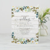 Daisy Wildblumen Greenerity Wedding (Stehend Vorderseite)
