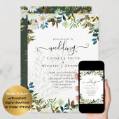 Daisy Wildblumen Greenerity Wedding Einladung