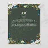 Daisy Wildblumen Greenerity Wedding Flyer (Hinten)