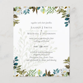 Daisy Wildblumen Greenerity Wedding Flyer