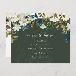 Daisy Wildblumen Greenerity Wedding Postkarte