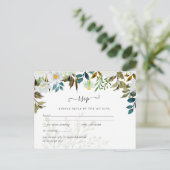 Daisy Wildblumen Greenerity Wedding Postkarte (Stehend Vorderseite)