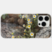 Daisy Wildblumen in Rocks Custom iPhone Case (Rückseite (Horizontal))