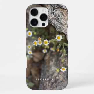 Daisy Wildblumen in Rocks Custom iPhone Case 16 Pro Max Hülle