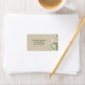 Daisy Wildflower Boho Address Label Adressaufkleber (Insitu)