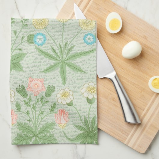 Daisy, William Morris Geschirrtuch (Viertel Falte)