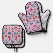 Daisy, William Morris Ofenhandschuh & Topflappen-Set (Vorderseite/Rückseite)
