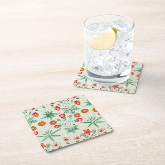 Daisy, William Morris Rechteckiger Pappuntersetzer (Vor Ort)