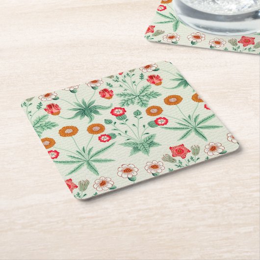 Daisy, William Morris Rechteckiger Pappuntersetzer (angewinkelt)