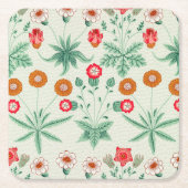 Daisy, William Morris Rechteckiger Pappuntersetzer (Vorderseite)