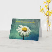 Daisy  -  With deepest sympathy Karte (Gelbe Blume)