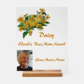 Daisy World's Best Mama Award Acrylschild (Vorderseite)