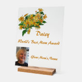 Daisy World's Best Mama Award Acrylschild (Winkel)