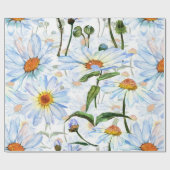 Daisy Wrapping Paper Blume White Geschenkpapier (Flach)