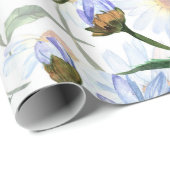 Daisy Wrapping Paper Blume White Geschenkpapier (Rolleneckpunkt)