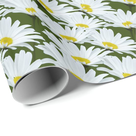 Daisy Wrapping Paper Daisy Blume Gift Paper Geschenkpapier (Rolleneckpunkt)