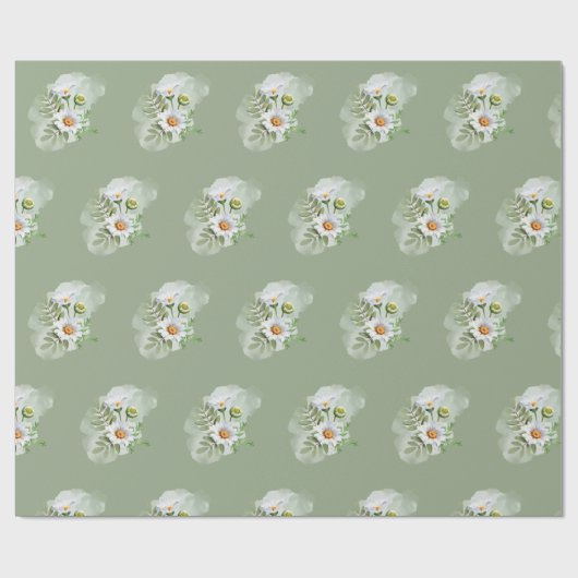 Daisy Wrapping Paper Geschenkpapier (Flach)