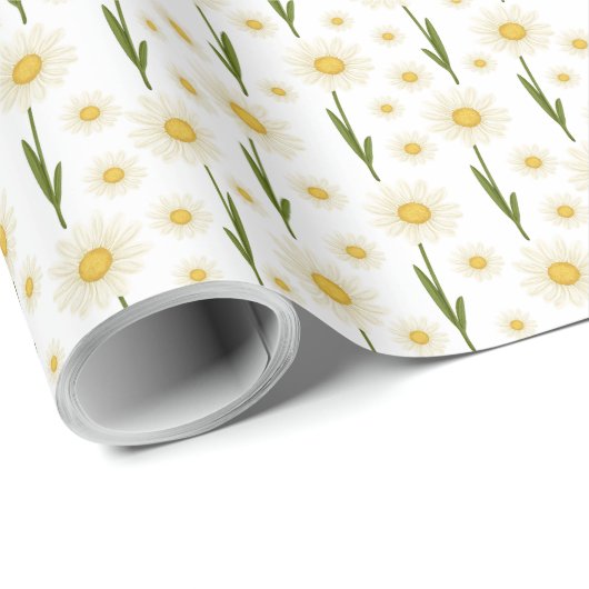 Daisy Wrapping Paper Geschenkpapier (Rolleneckpunkt)