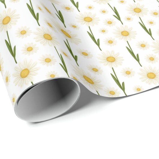 Daisy Wrapping Paper Geschenkpapier (Rolleneckpunkt)
