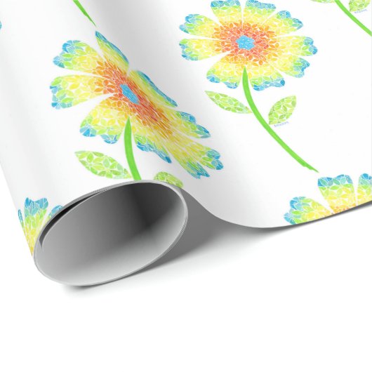 Daisy Wrapping Paper Geschenkpapier (Rolleneckpunkt)