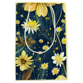 Daisy Wrapping Paper Mittlere Geschenktüte