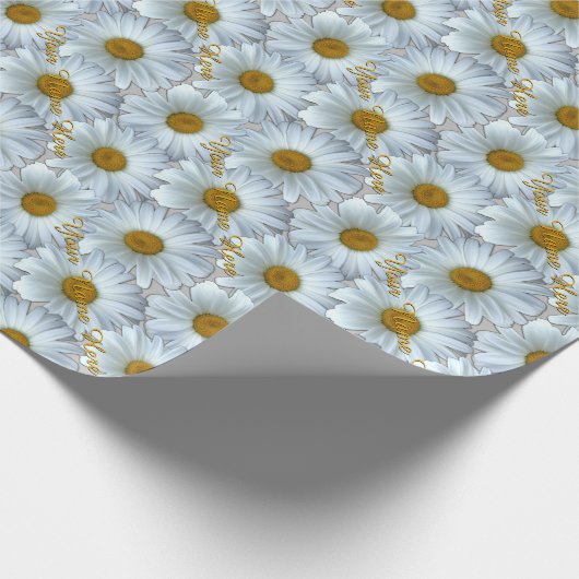 Daisy Wrapping Paper Personalisiert Gift Paper Geschenkpapier (Ecke)
