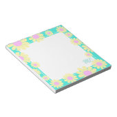 Daisy Yellow Aqua Notizblock (angewinkelt)