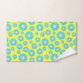 Daisy Yellow Aquamarin Badhandtuch Set (Handtuch)