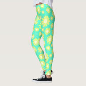Daisy Yellow Aquamarin Leggings (Links)