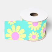 Daisy Yellow Aquamarin Ripsband (Spule)