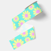 Daisy Yellow Aquamarin Ripsband (Rückseite)