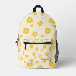 Daisy Yellow Bedruckter Rucksack
