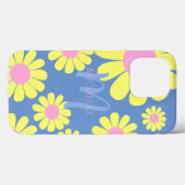Daisy Yellow Blue Case-Mate iPhone Hülle (Rückseite (Horizontal))