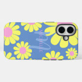Daisy Yellow Blue Case-Mate iPhone Hülle (Rückseite (Horizontal))