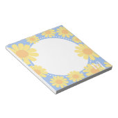 Daisy Yellow Blue Notizblock (angewinkelt)