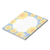 Daisy Yellow Blue Notizblock (Rotiert)