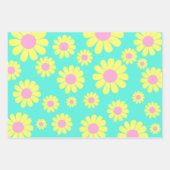 Daisy Yellow Green Geschenkpapier Set (Vorderseite 3)