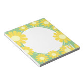 Daisy Yellow Green Notizblock (angewinkelt)